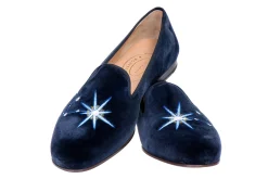 Stubbs & Wootton Aquarius Velvet Slipper (Men)
