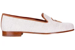 Stubbs & Wootton Basket Linen Slipper (Men)