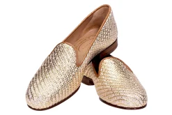 Women Stubbs & Wootton Basket en Platino (Narrow)
