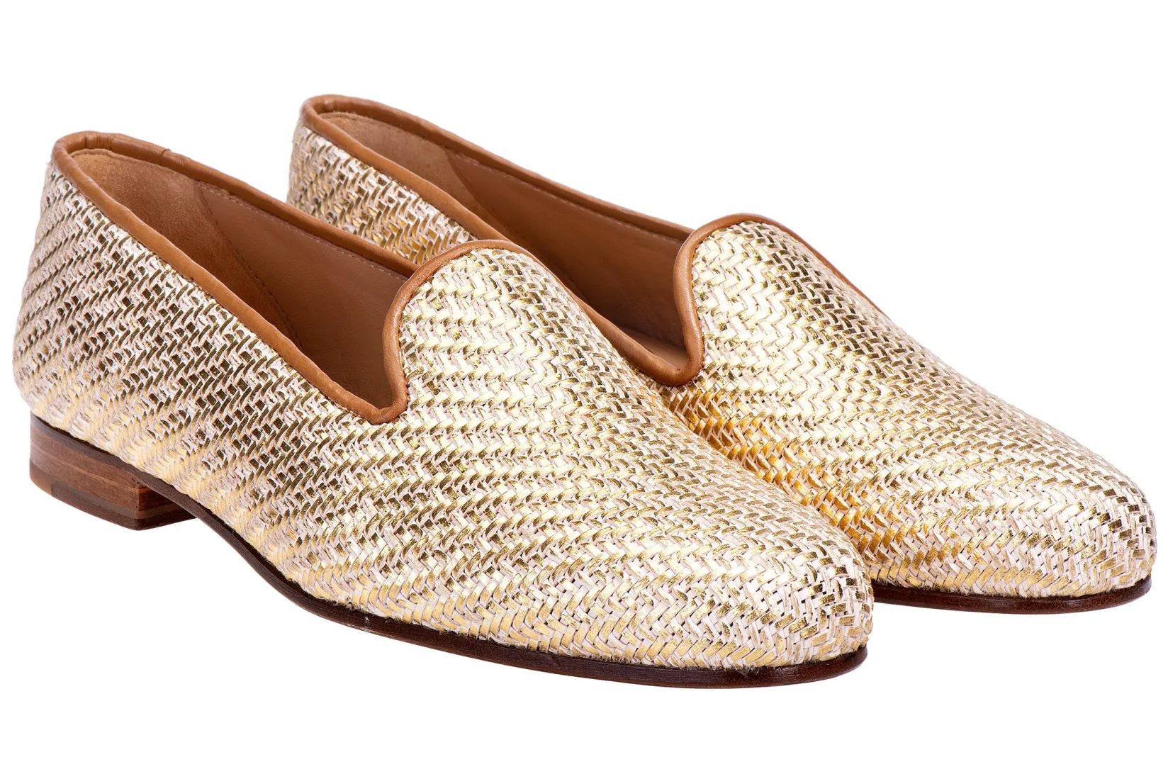 Women Stubbs & Wootton Basket en Platino (Narrow)