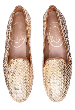 Women Stubbs & Wootton Basket en Platino Slipper (Women)