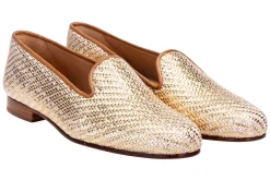 Women Stubbs & Wootton Basket en Platino Slipper (Women)