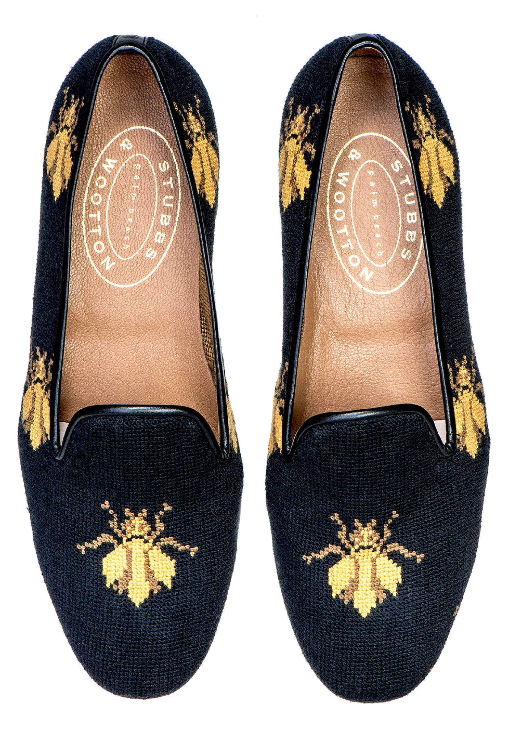 Stubbs & Wootton Bee Needlepoint Slipper (Men)