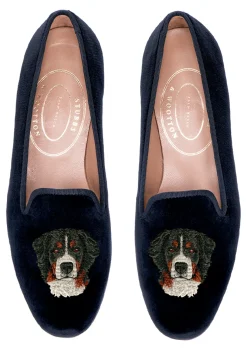 Women Stubbs & Wootton Bernese Velvet Slipper (Women)