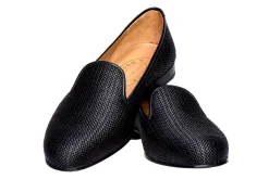 Women Stubbs & Wootton Raffia Slipper (Narrow)