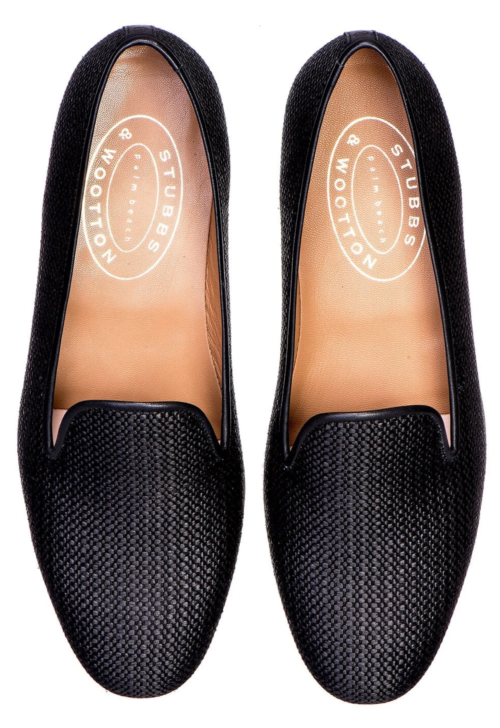 Stubbs & Wootton Raffia Slipper (Wide)