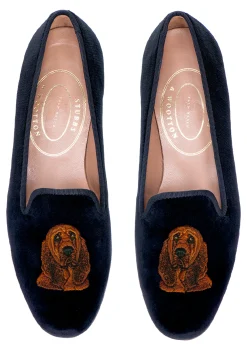 Stubbs & Wootton Bloodhound Velvet Slipper (Men)