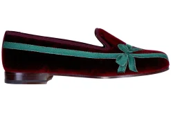 Women Stubbs & Wootton Bow Burgundy (Women)