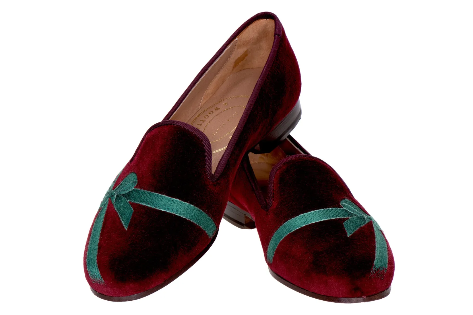 Women Stubbs & Wootton Bow Burgundy (Women)
