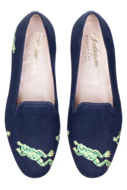 Women Stubbs & Wootton Calabasas Linen Slipper (Women)