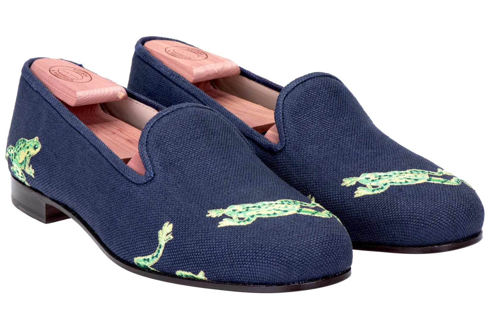 Women Stubbs & Wootton Calabasas Linen Slipper (Women)