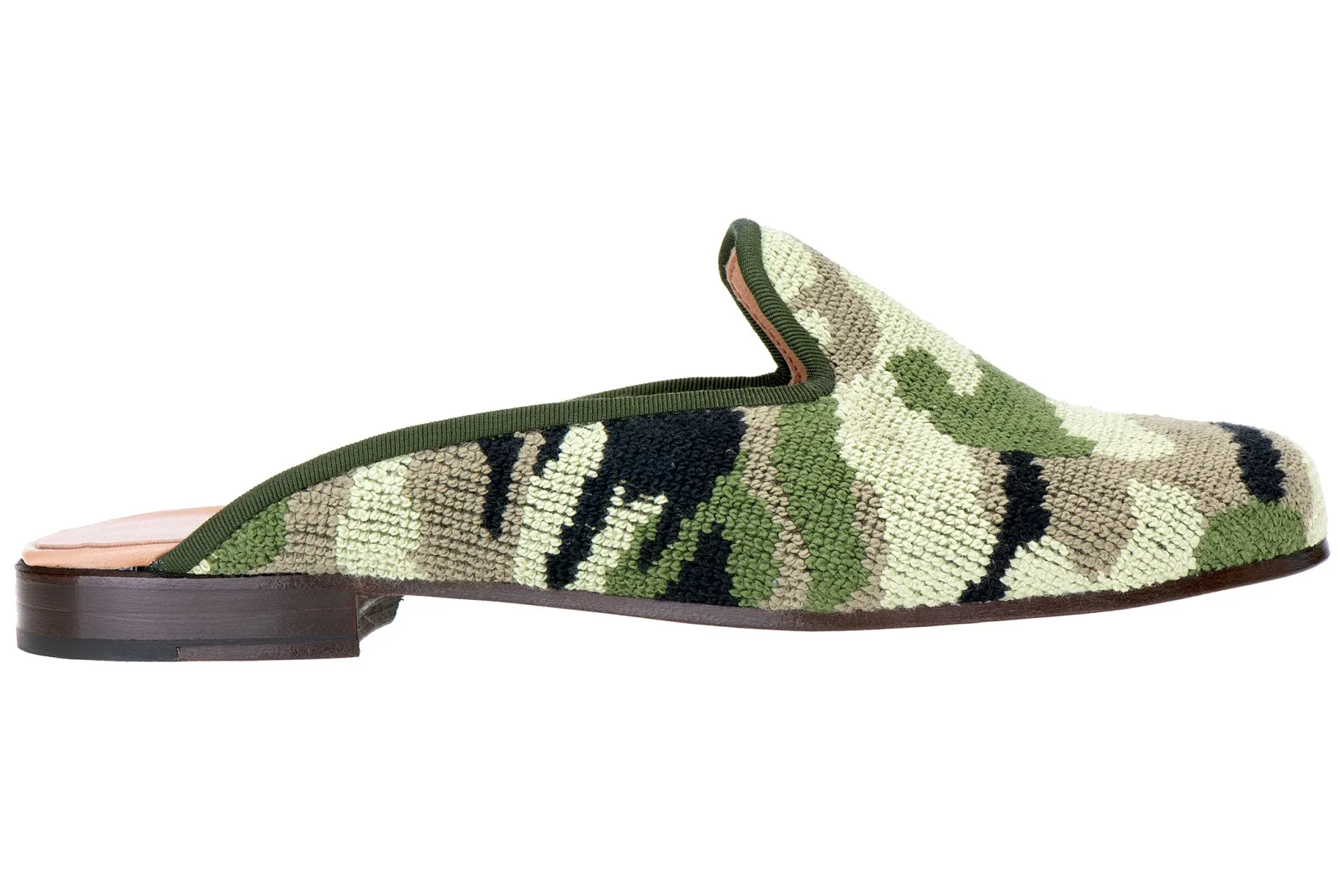 Women Stubbs & Wootton Green Needlepoint Mule (Women)