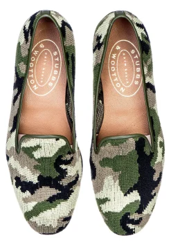 Stubbs & Wootton Camo Needlepoint Slipper (Men)