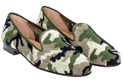 Stubbs & Wootton Camo Needlepoint Slipper (Men)
