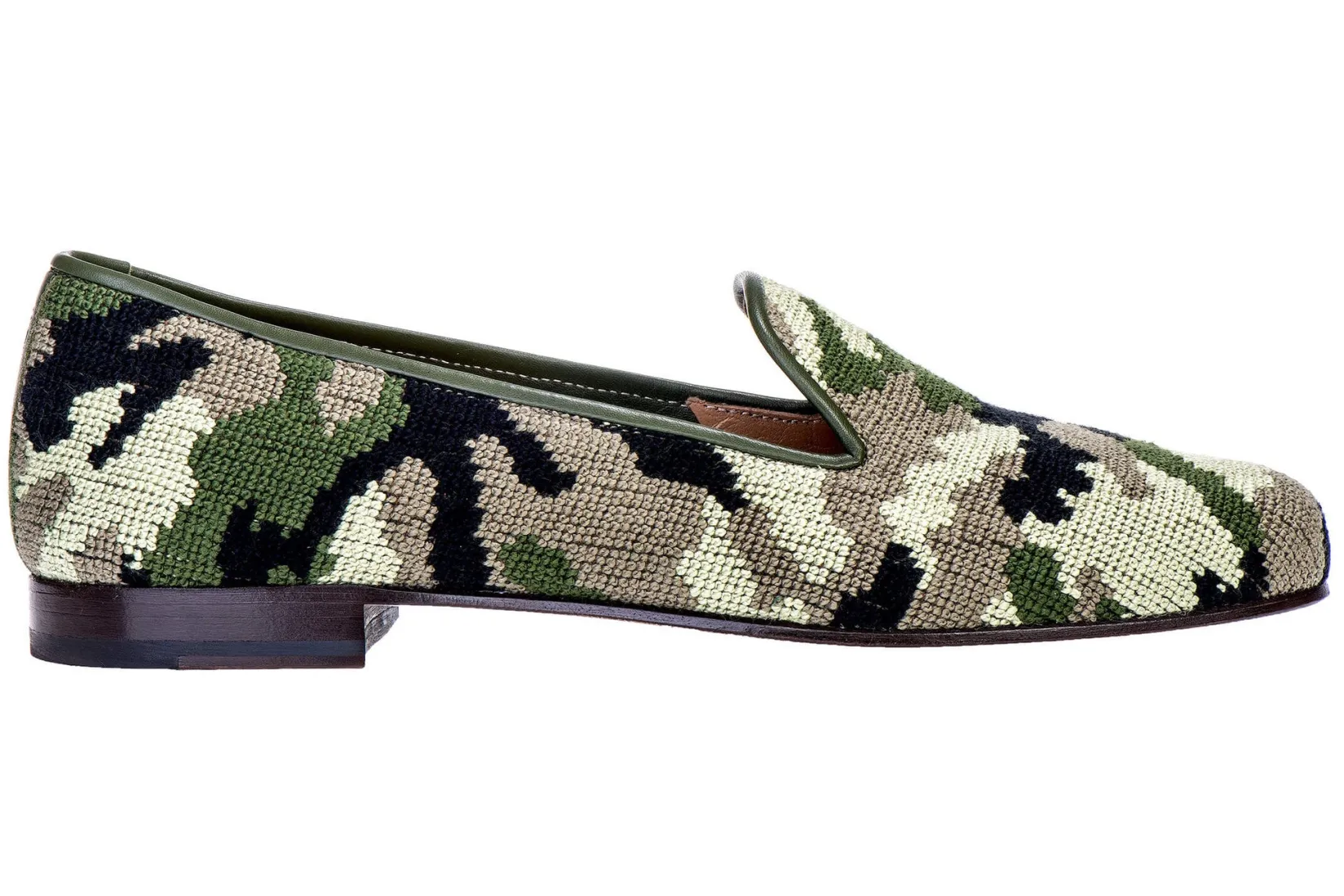 Stubbs & Wootton Camo Needlepoint Slipper (Men)