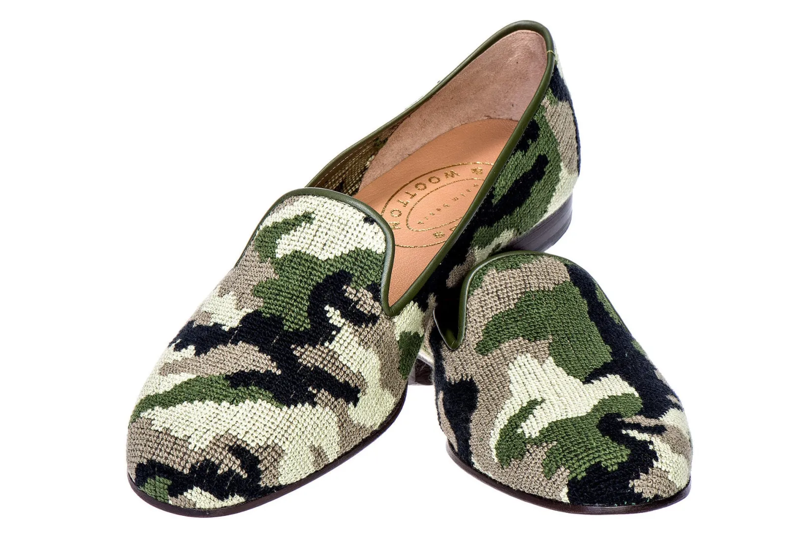 Stubbs & Wootton Camo Needlepoint Slipper (Men)