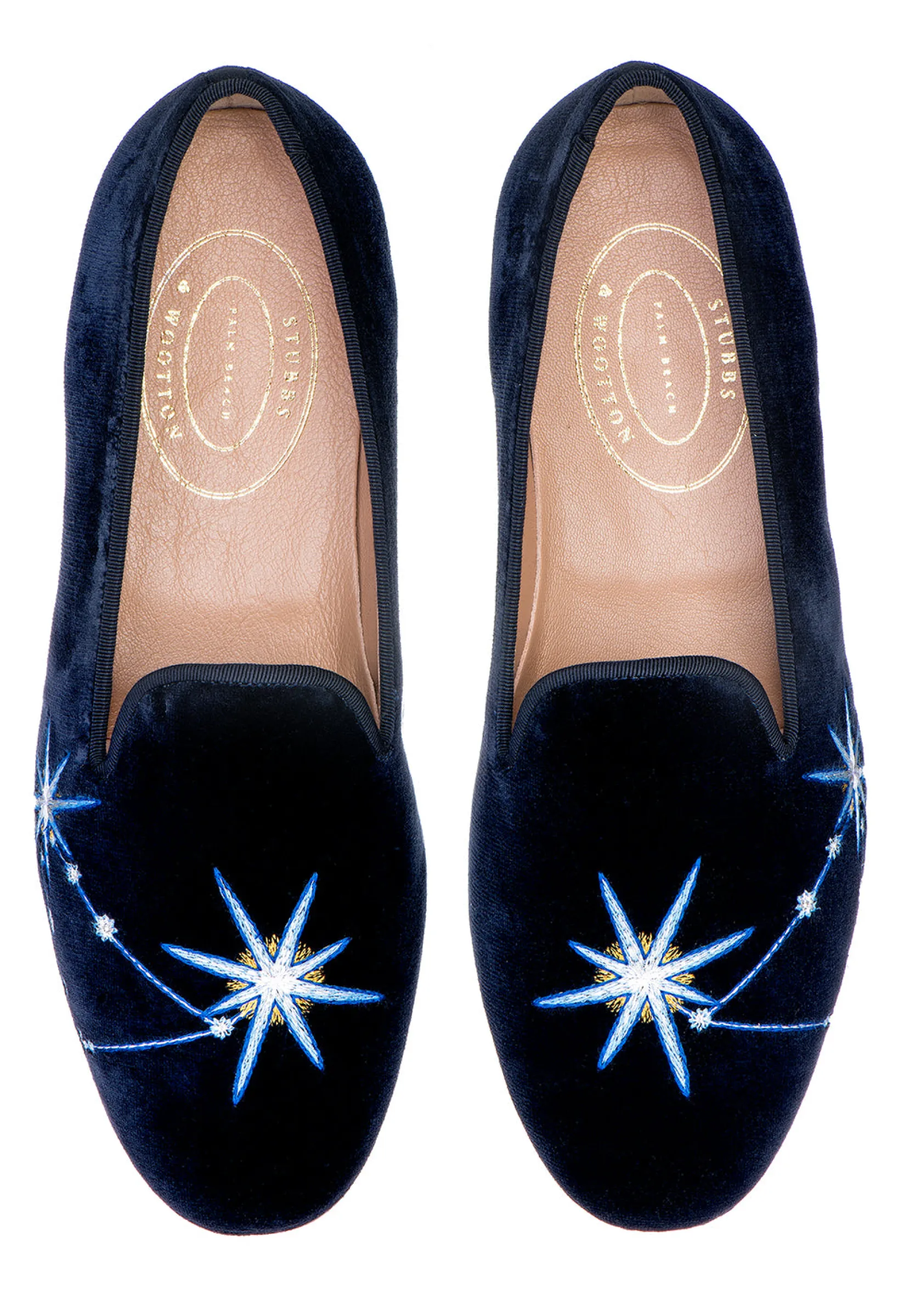 Women Stubbs & Wootton Capricorn Velvet Slipper (Women)