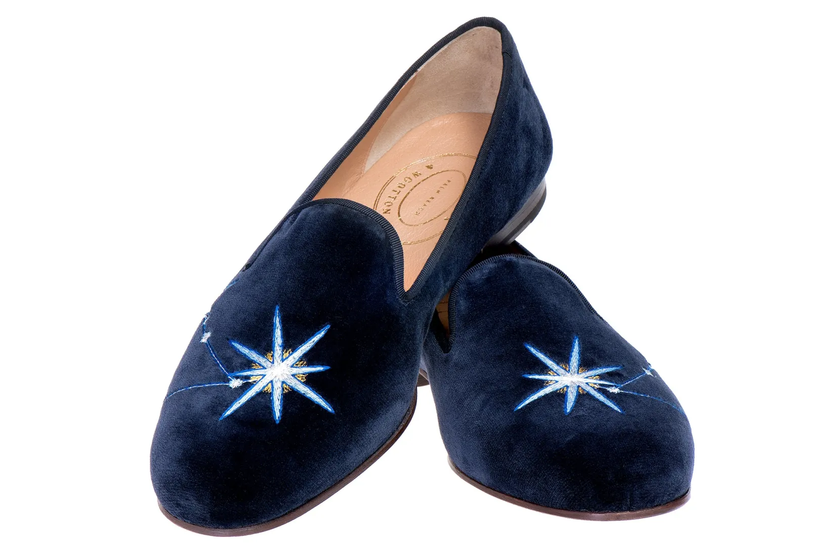 Women Stubbs & Wootton Capricorn Velvet Slipper (Women)