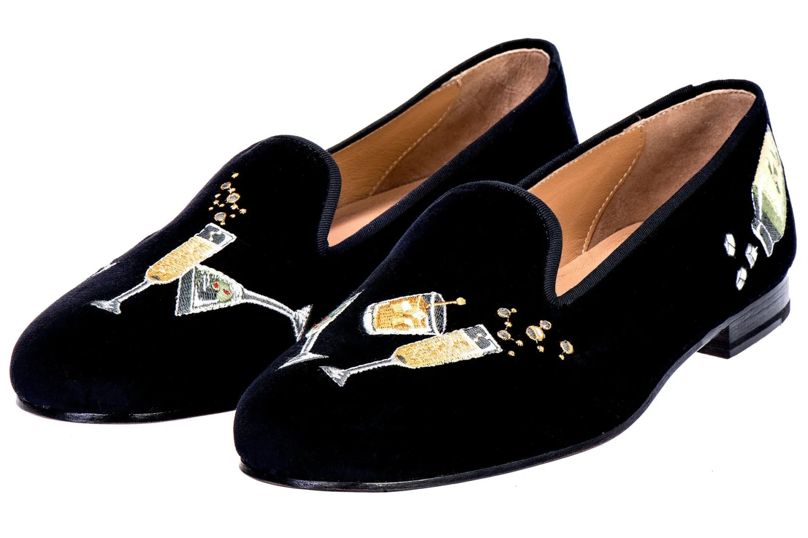 Stubbs & Wootton Celebrate Velvet Slipper (Wide)
