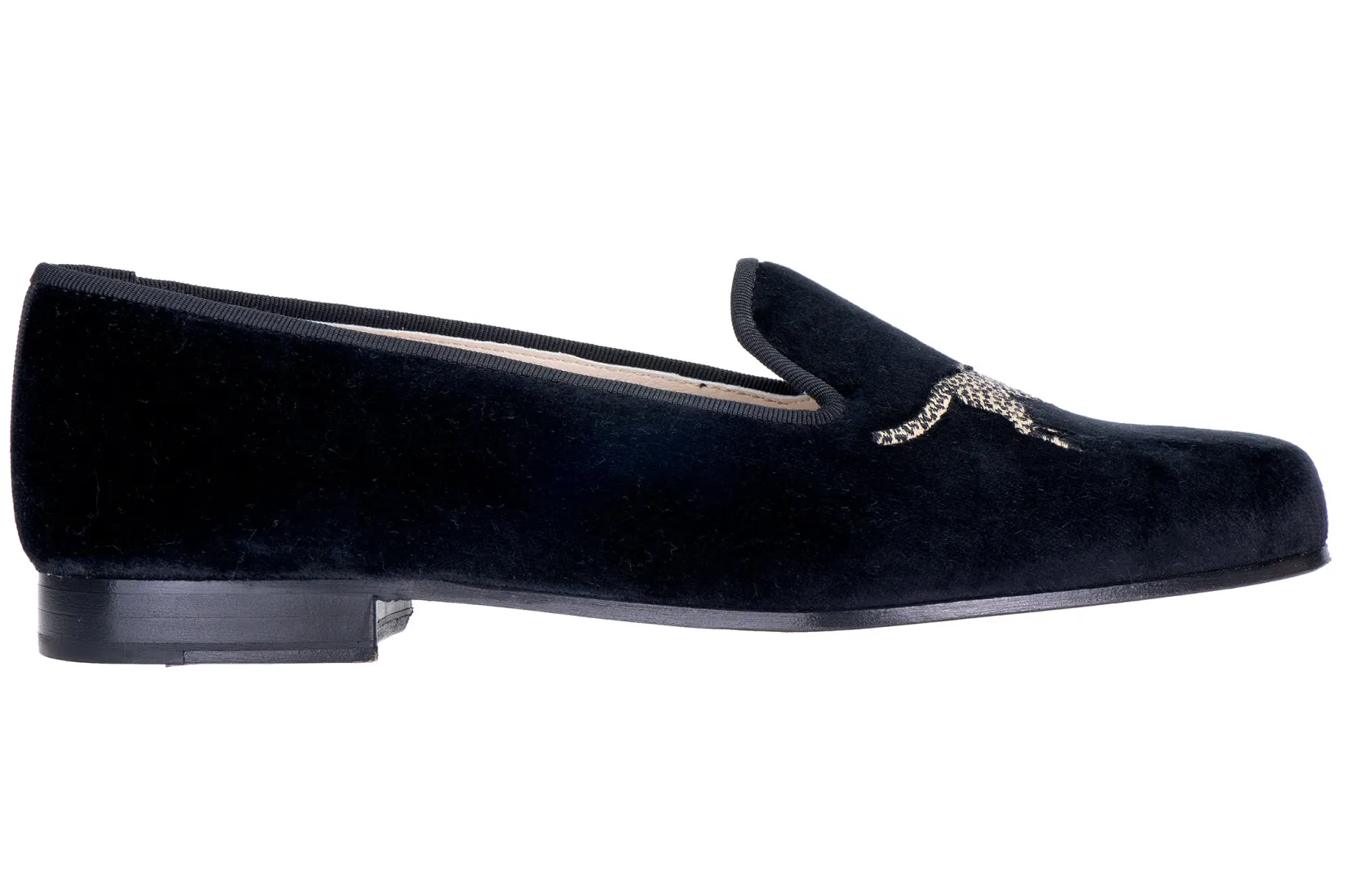 Women Stubbs & Wootton Cheetah Velvet Slipper (Women)