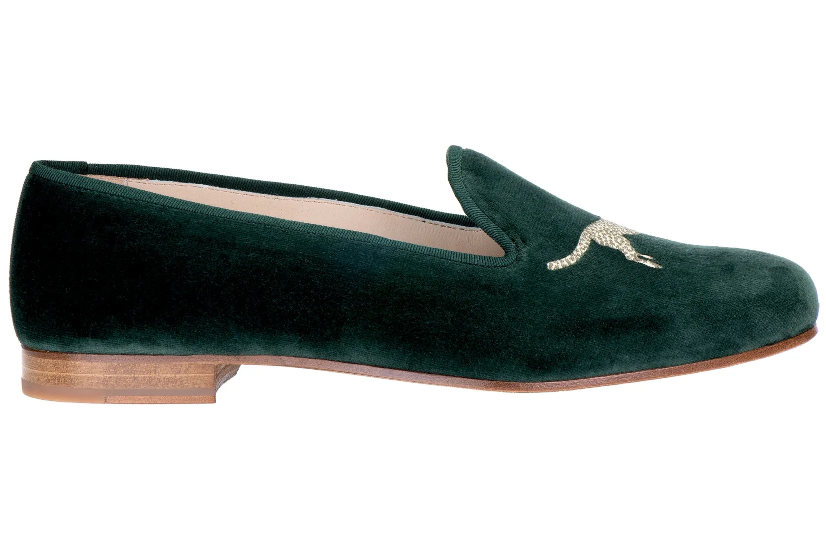 Women Stubbs & Wootton Cheetah Evergreen Velvet Slipper (Women)
