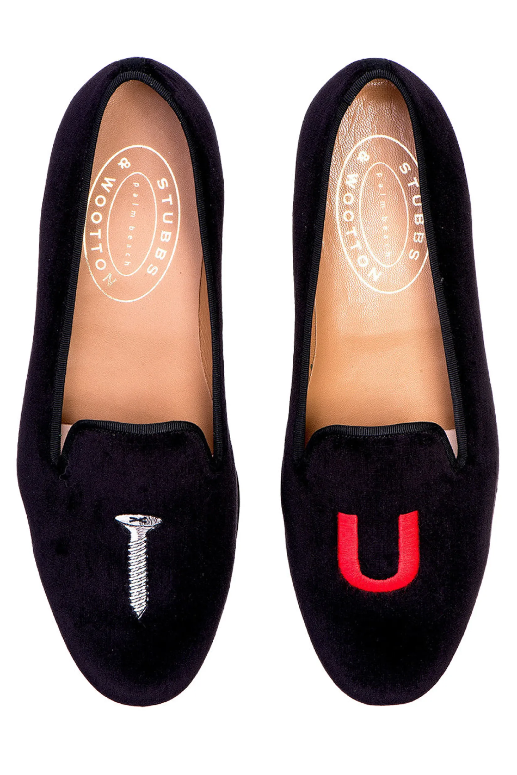 Stubbs & Wootton College Velvet Slipper (Men)