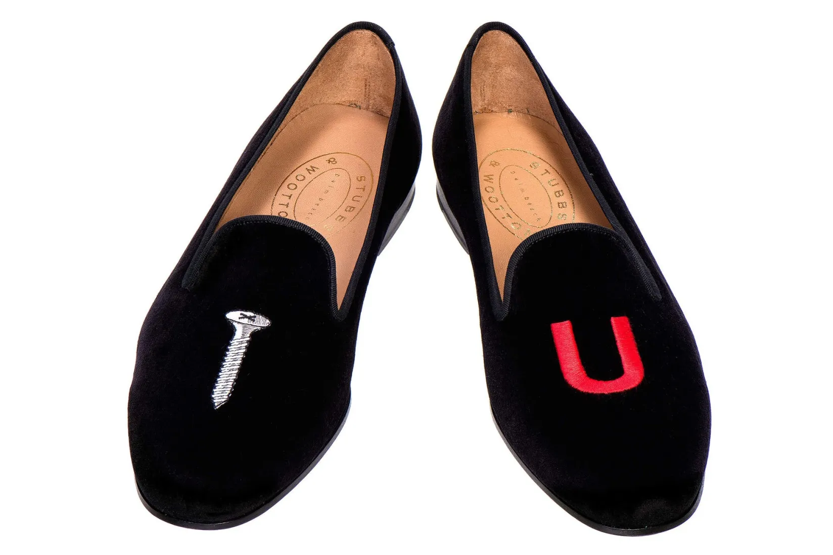 Stubbs & Wootton College Velvet Slipper (Men)