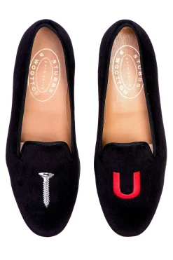 Women Stubbs & Wootton College Velvet Slipper (Women)
