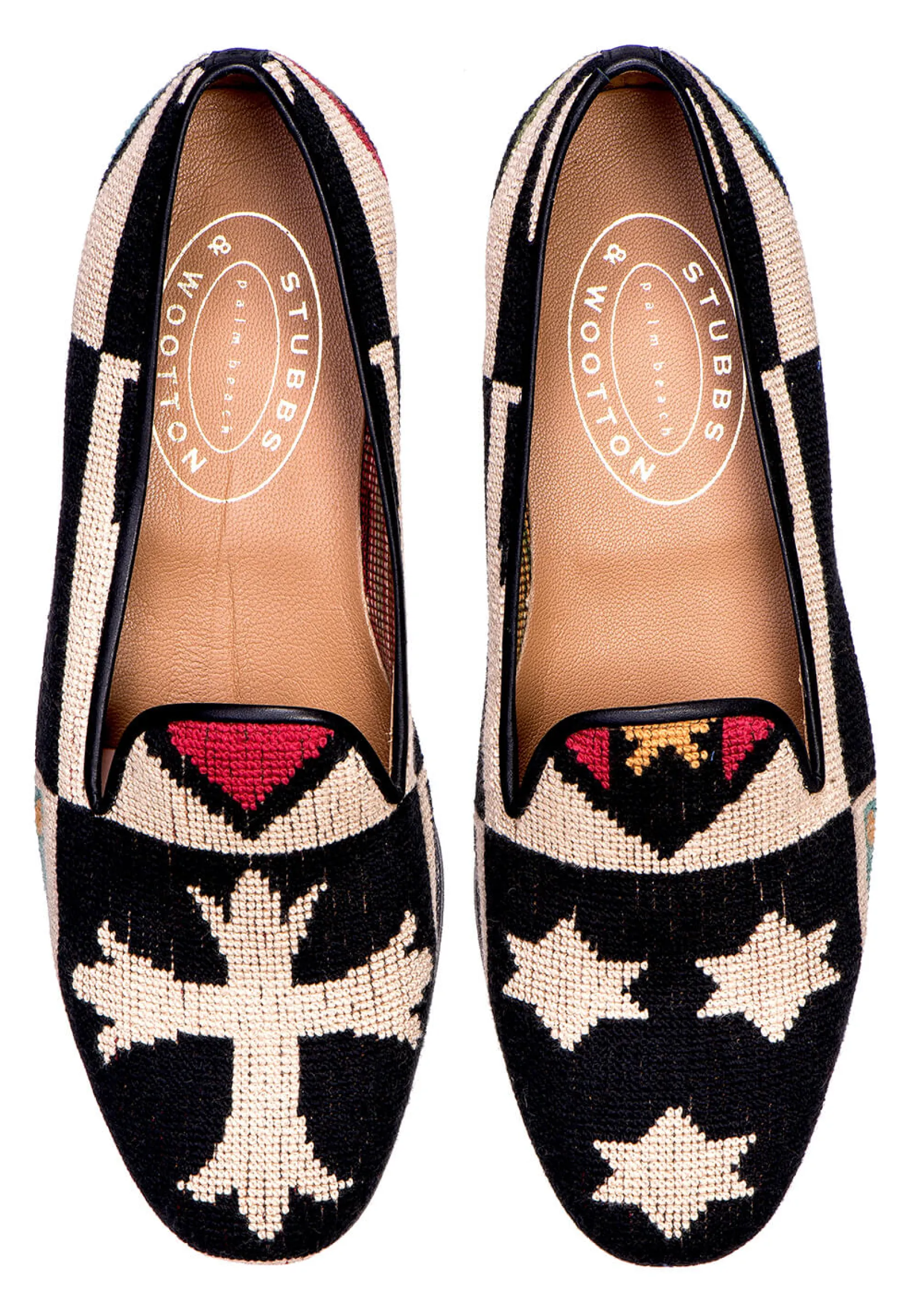 Stubbs & Wootton Crest Needlepoint Slipper (Men)