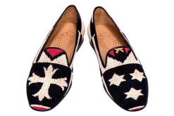 Stubbs & Wootton Crest Needlepoint Slipper (Men)