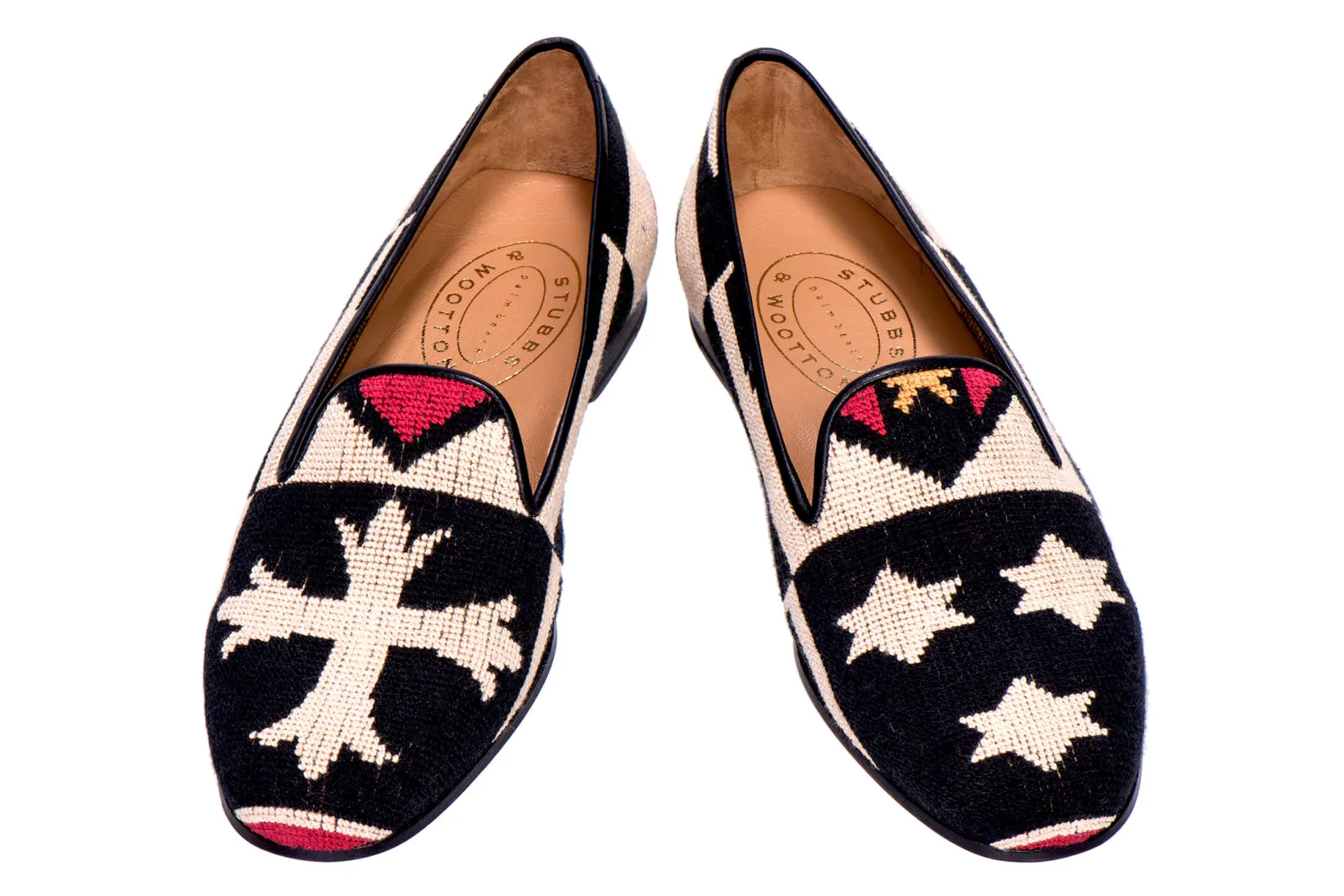 Stubbs & Wootton Crest Needlepoint Slipper (Men)