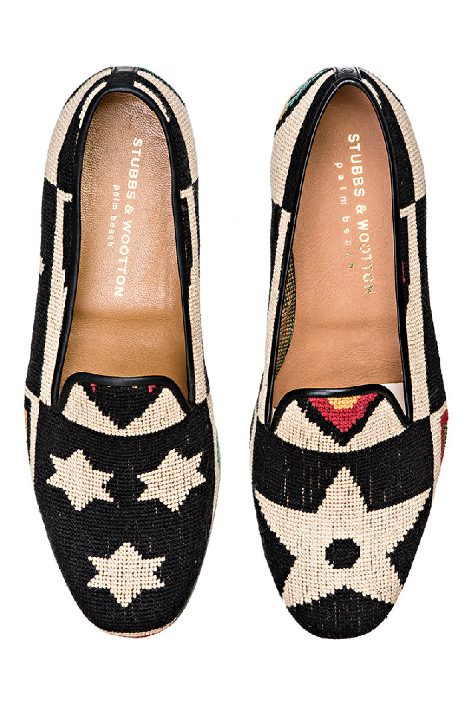 Stubbs & Wootton Crest Needlepoint Slipper (Wide)