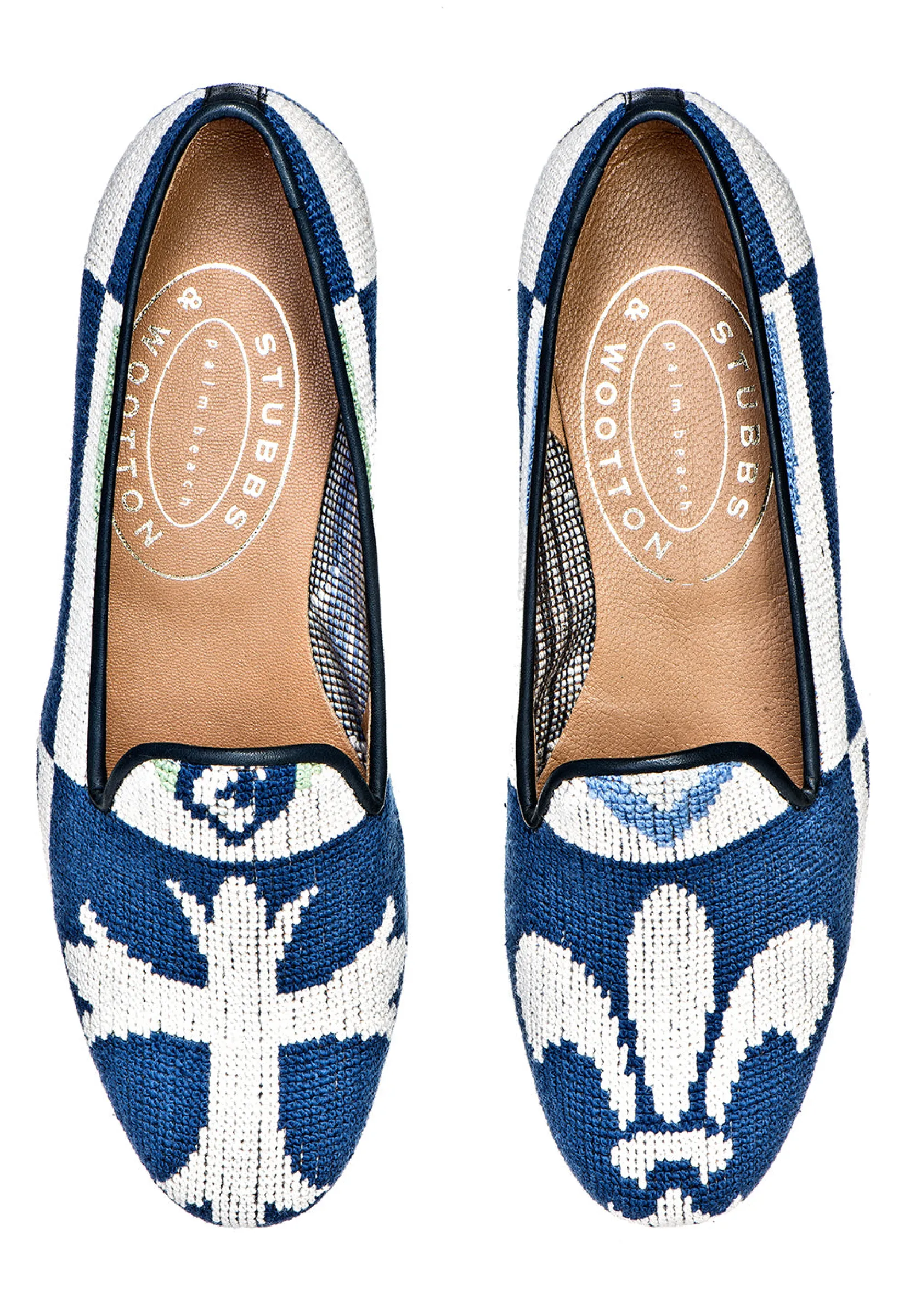 Stubbs & Wootton Crest Needlepoint Slipper (Men)