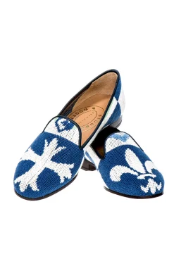 Stubbs & Wootton Crest Needlepoint Slipper (Men)