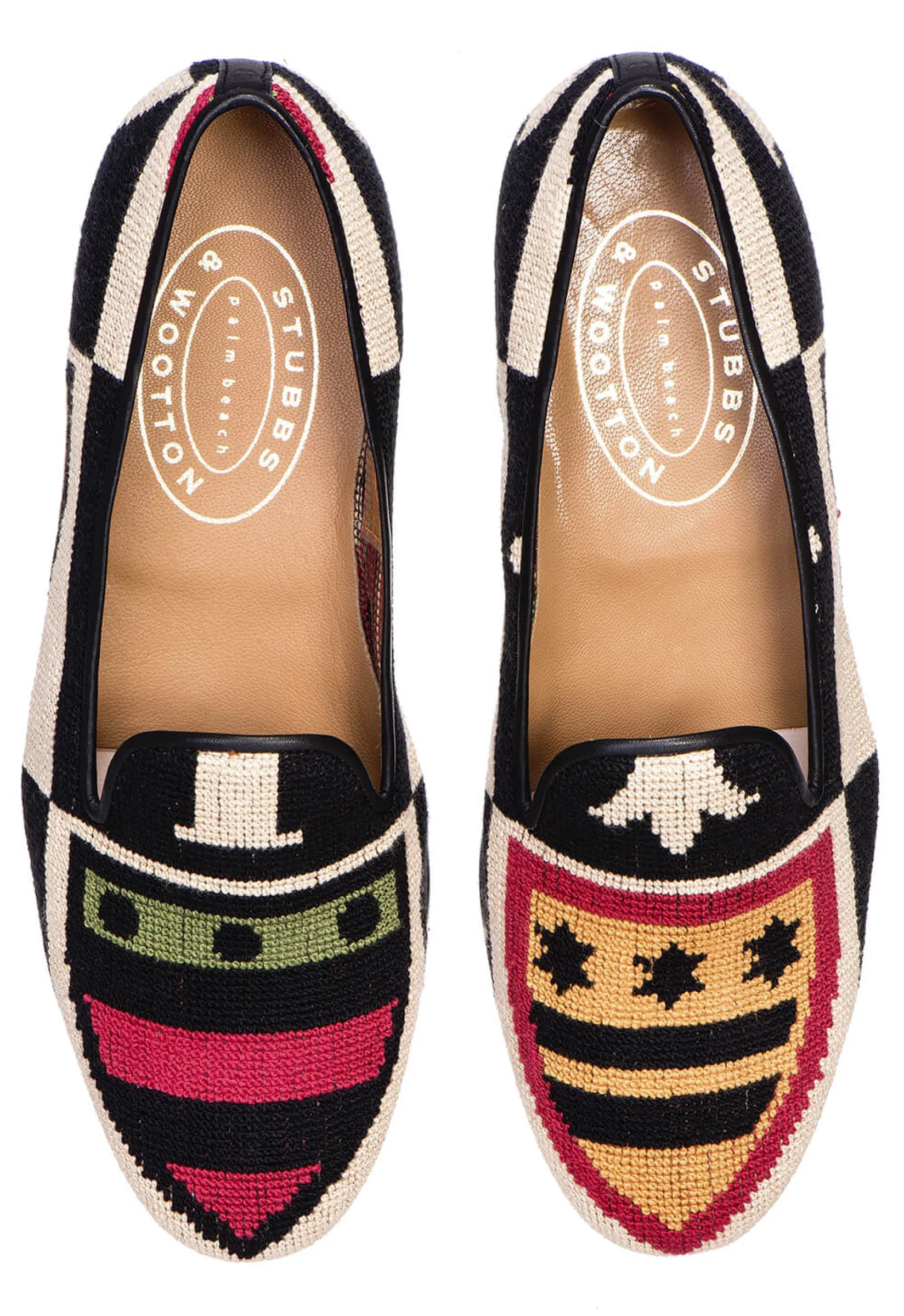 Women Stubbs & Wootton Crest Needlepoint Slipper (Women)