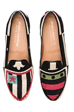 Women Stubbs & Wootton Crest Needlepoint Slipper (Women)