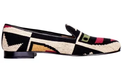Women Stubbs & Wootton Crest Needlepoint Slipper (Women)