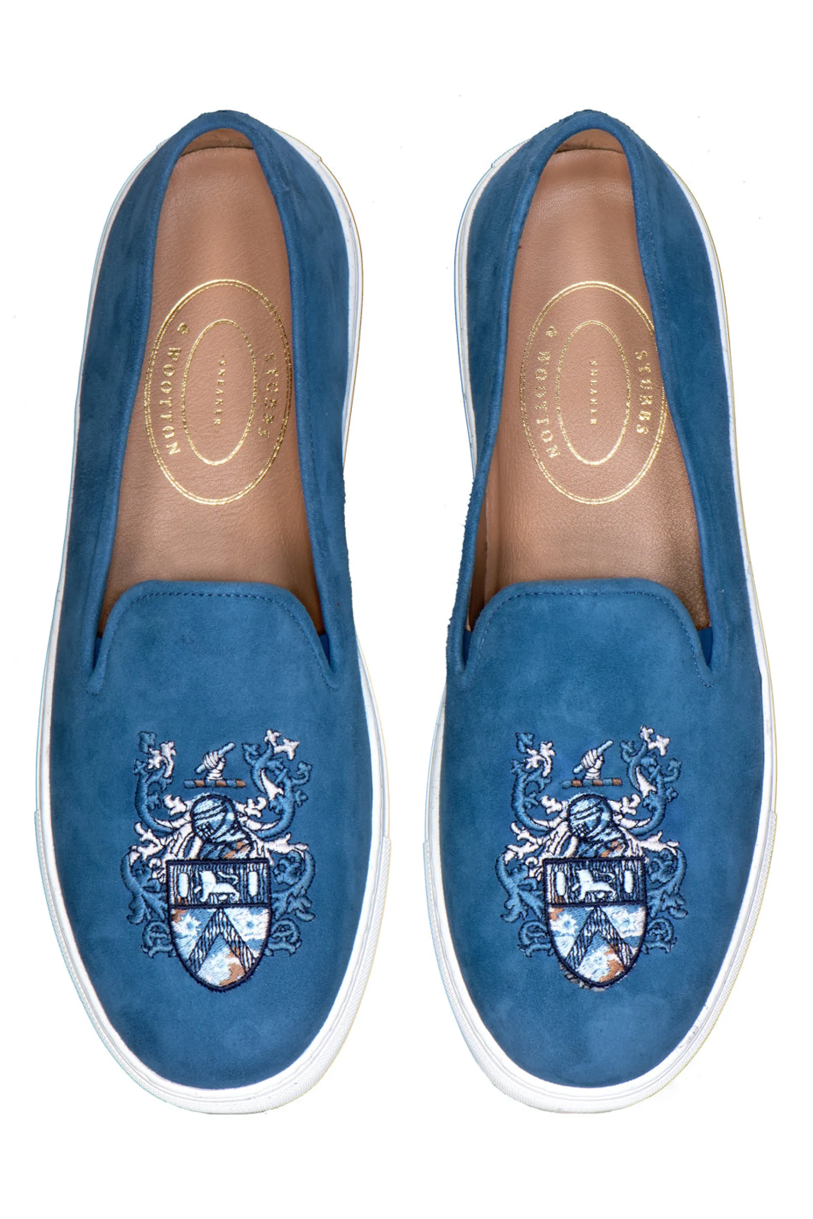 Women Stubbs & Wootton Crest Jeans Suede Sneaker (Women)