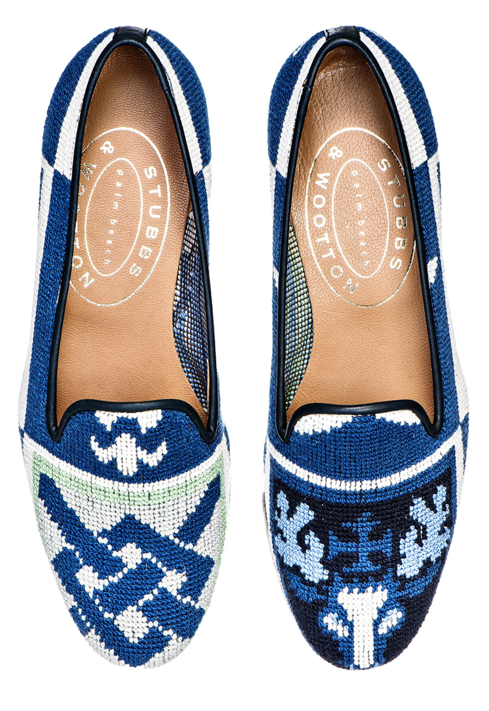 Stubbs & Wootton Crest Needlepoint Slipper (Men)