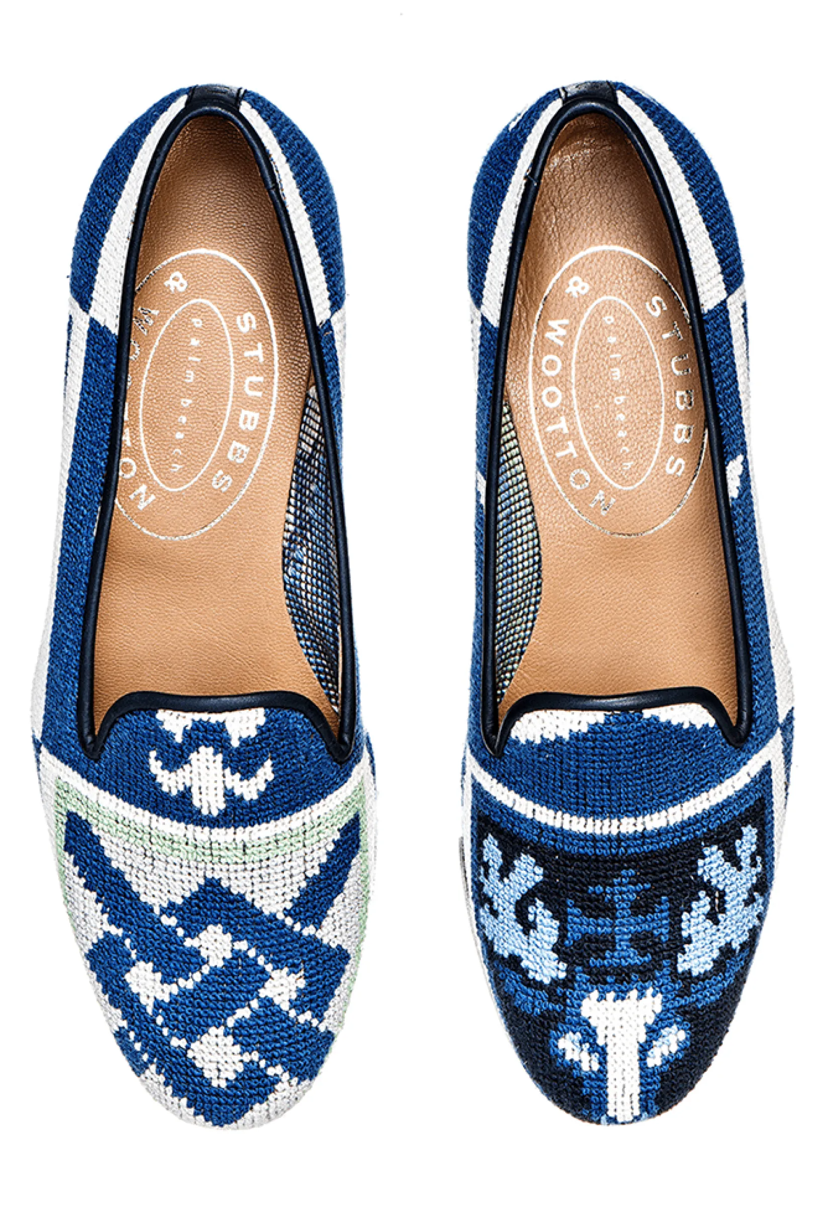 Stubbs & Wootton Crest Needlepoint Slipper (Men)