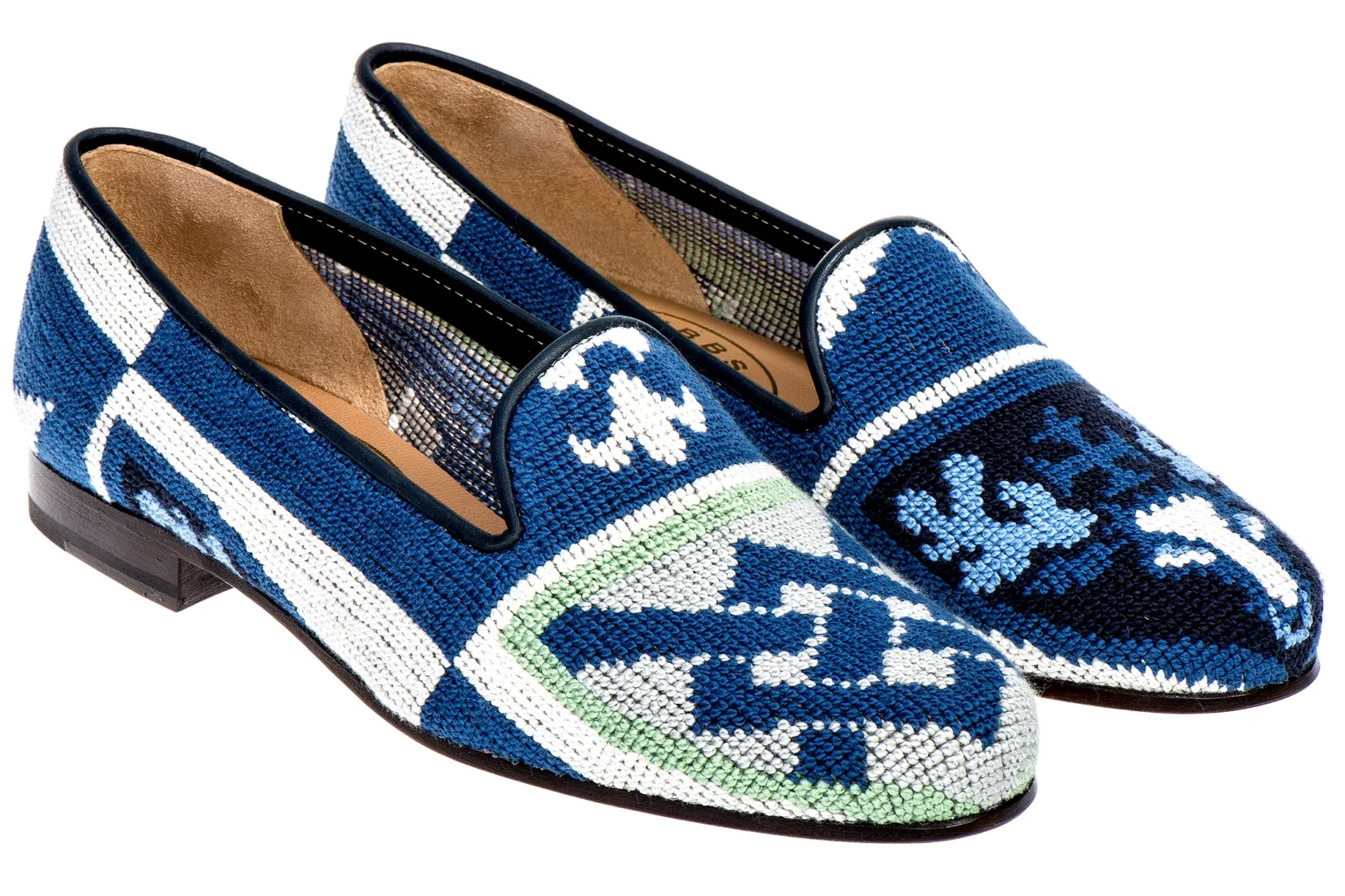 Stubbs & Wootton Crest Needlepoint Slipper (Men)
