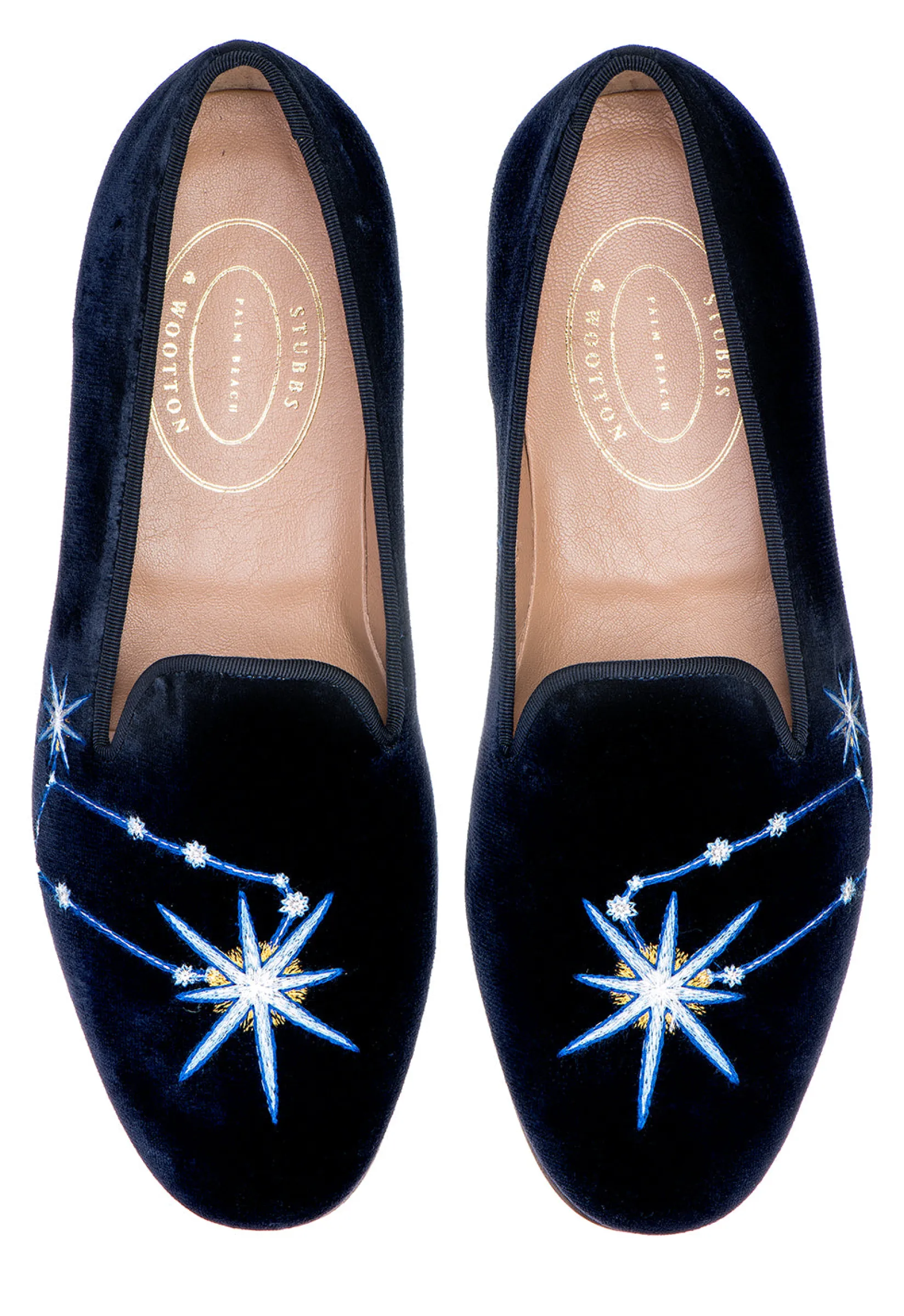Women Stubbs & Wootton Gemini Velvet Slipper (Women)