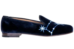 Women Stubbs & Wootton Gemini Velvet Slipper (Women)