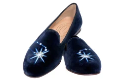 Women Stubbs & Wootton Gemini Velvet Slipper (Women)