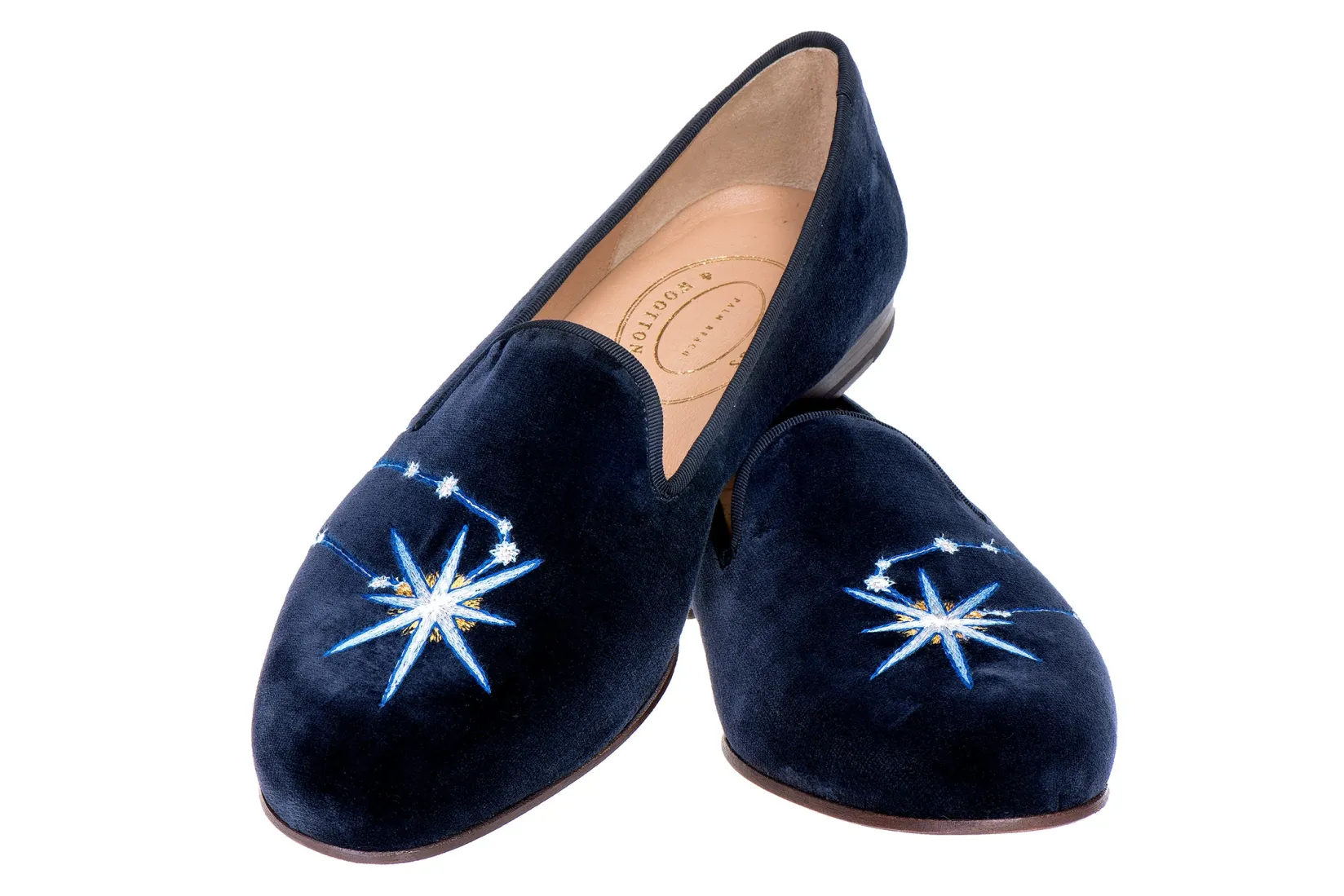 Women Stubbs & Wootton Gemini Velvet Slipper (Women)