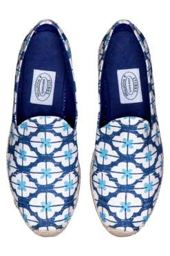 Stubbs & Wootton Geometric Indigo Gatsby (Men)