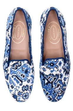 Women Stubbs & Wootton Heriz Needlepoint Slipper (Women)