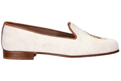 Stubbs & Wootton Jungle Linen Slipper (Men)