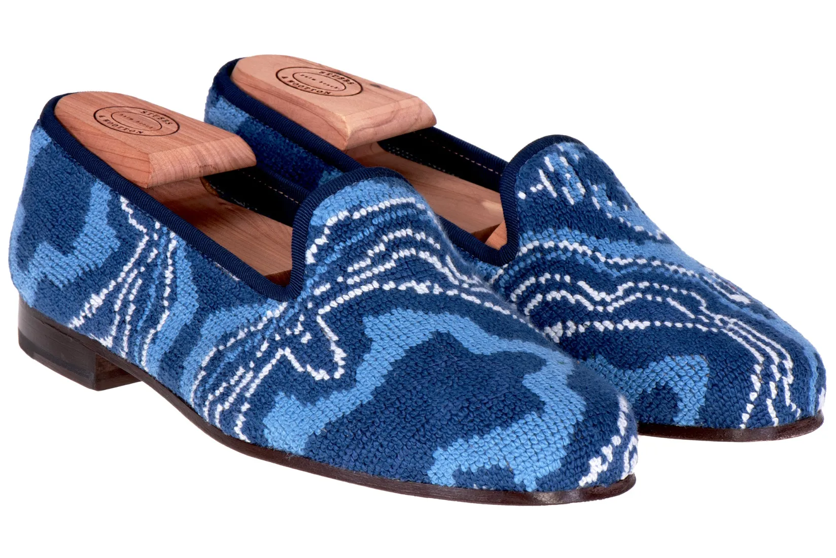Stubbs & Wootton Lazurite Needlepoint Slipper (Men)