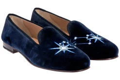 Women Stubbs & Wootton Leo Velvet Slipper (Women)